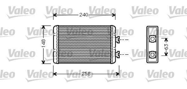 Schimbator caldura, incalzire habitaclu 812318 VALEO