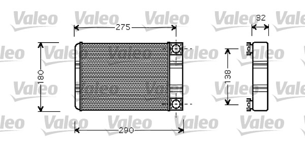 Schimbator caldura, incalzire habitaclu 812321 VALEO