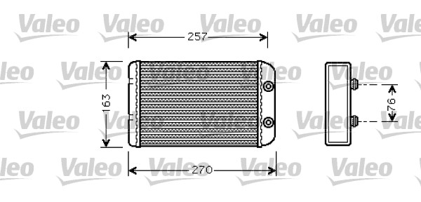 Schimbator caldura, incalzire habitaclu 812329 VALEO