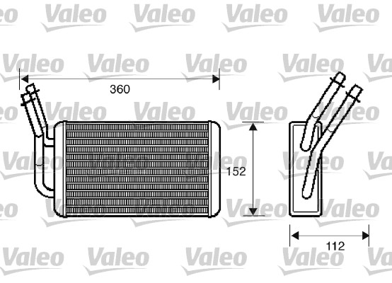 Schimbator caldura, incalzire habitaclu 812332 VALEO