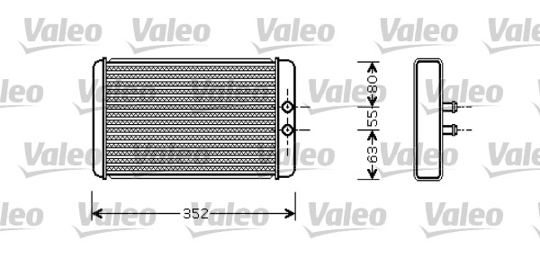 Schimbator caldura, incalzire habitaclu 812358 VALEO