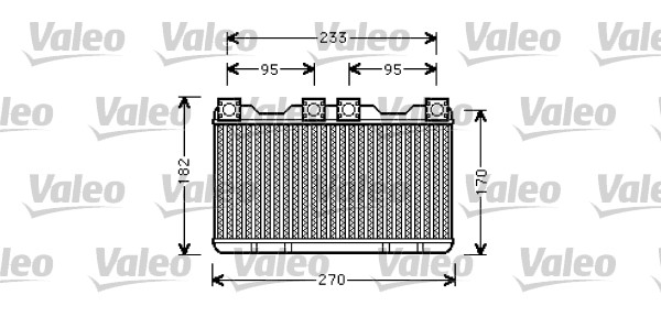 Schimbator caldura, incalzire habitaclu 812362 VALEO