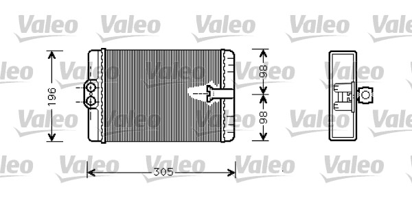 Schimbator caldura, incalzire habitaclu 812366 VALEO