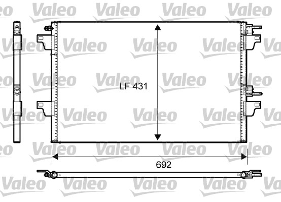 Condensator, climatizare 814007 VALEO