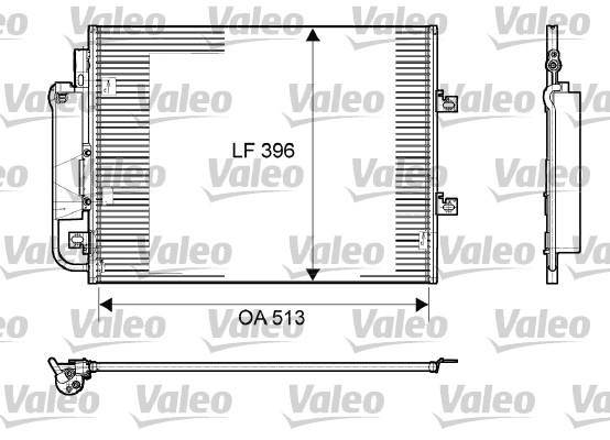 Condensator, climatizare 814061 VALEO