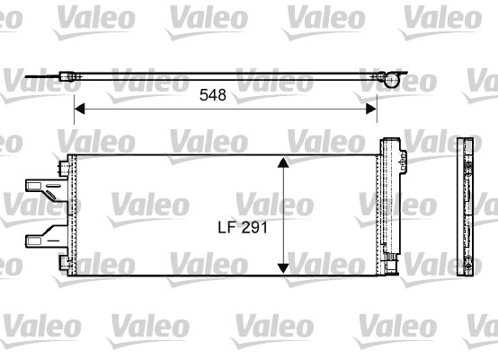 Condensator, climatizare 814069 VALEO