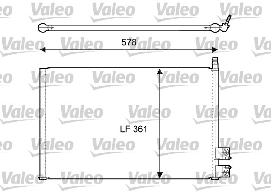 Condensator, climatizare 814083 VALEO