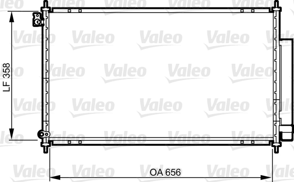 Condensator, climatizare 814159 VALEO