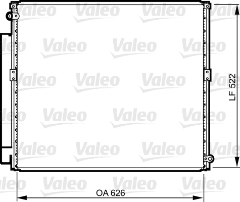 Condensator, climatizare 814203 VALEO