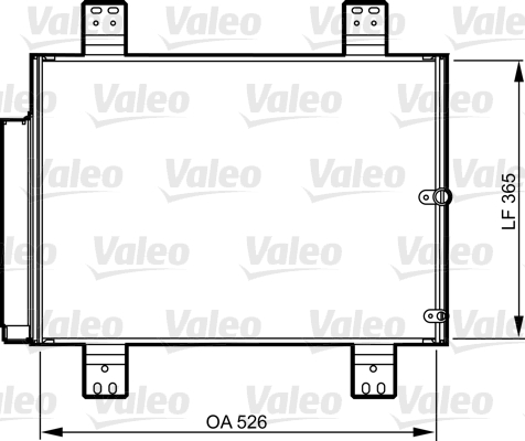 Condensator, climatizare 814206 VALEO