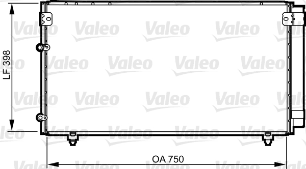 Condensator, climatizare 814207 VALEO