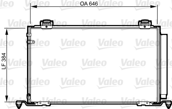 Condensator, climatizare 814209 VALEO