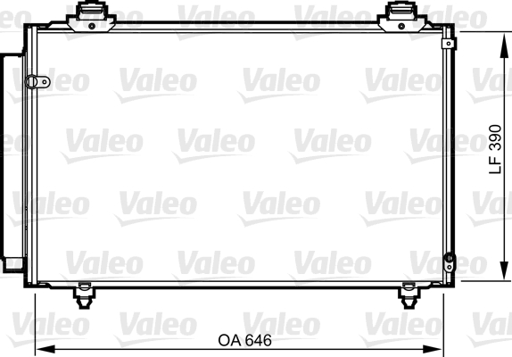 Condensator, climatizare 814212 VALEO
