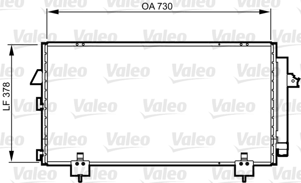 Condensator, climatizare 814218 VALEO