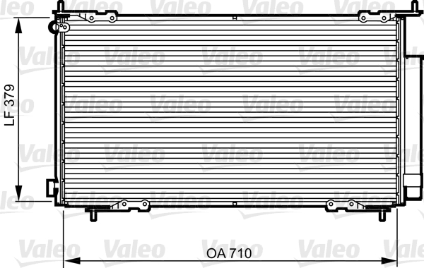 Condensator, climatizare 814225 VALEO