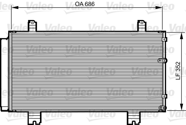 Condensator, climatizare 814226 VALEO