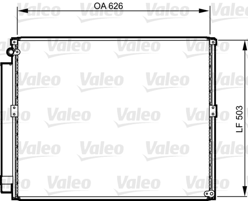 Condensator, climatizare 814236 VALEO