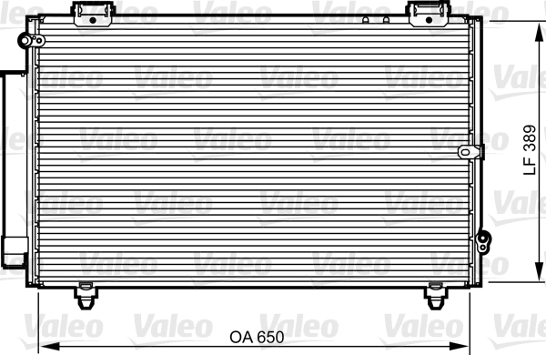 Condensator, climatizare 814238 VALEO