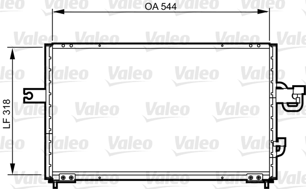 Condensator, climatizare 814255 VALEO