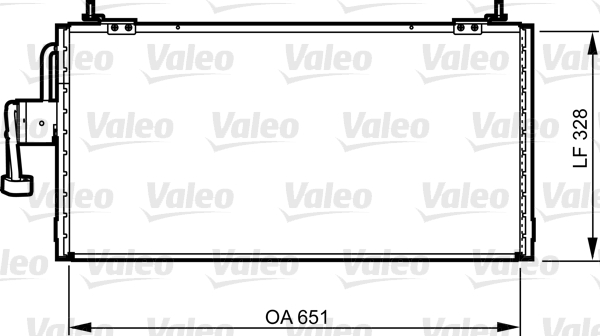 Condensator, climatizare 814260 VALEO
