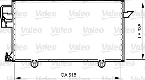 Condensator, climatizare 814286 VALEO