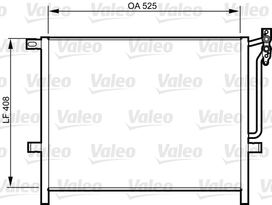 Condensator, climatizare 814287 VALEO