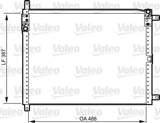 Condensator, climatizare 814293 VALEO