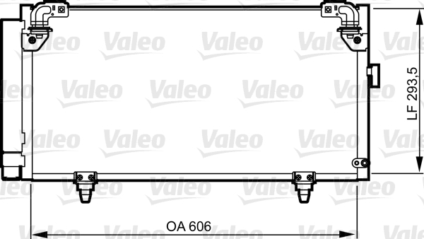 Condensator, climatizare 814314 VALEO