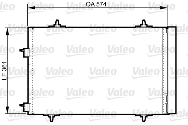 Condensator, climatizare 814365 VALEO