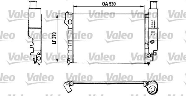 Radiator, racire motor 816554 VALEO