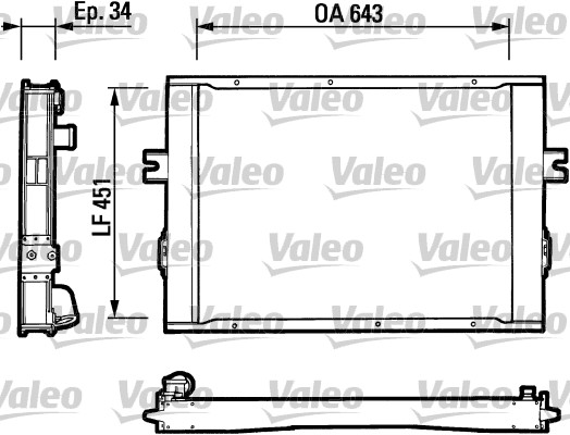 Radiator, racire motor 816649 VALEO