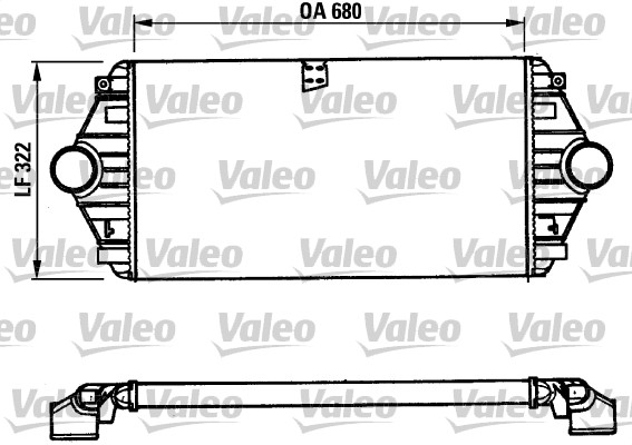 Intercooler, compresor 816851 VALEO