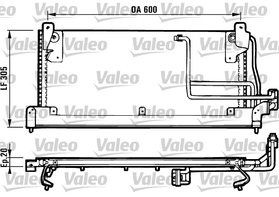 Condensator, climatizare 816902 VALEO