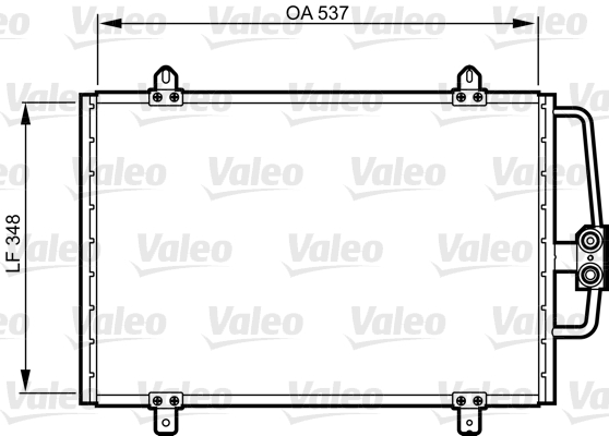 Condensator, climatizare 816912 VALEO