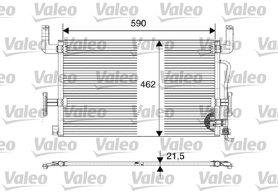 Condensator, climatizare 816980 VALEO