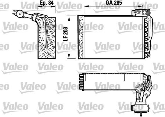 Evaporator, aer conditionat 817092 VALEO