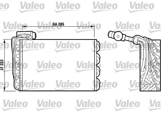 Evaporator, aer conditionat 817094 VALEO