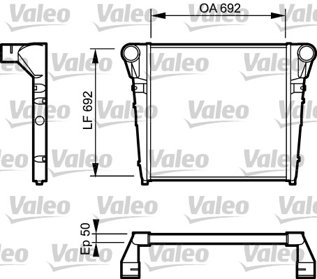 Intercooler, compresor 817181 VALEO