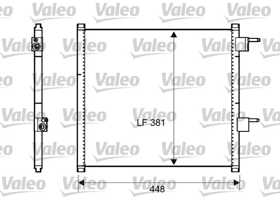 Condensator, climatizare 817225 VALEO