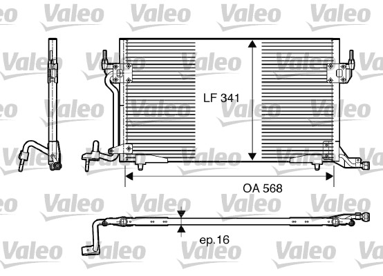 Condensator, climatizare 817230 VALEO