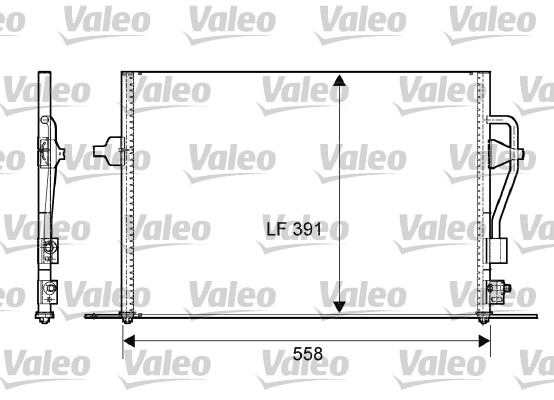 Condensator, climatizare 817232 VALEO