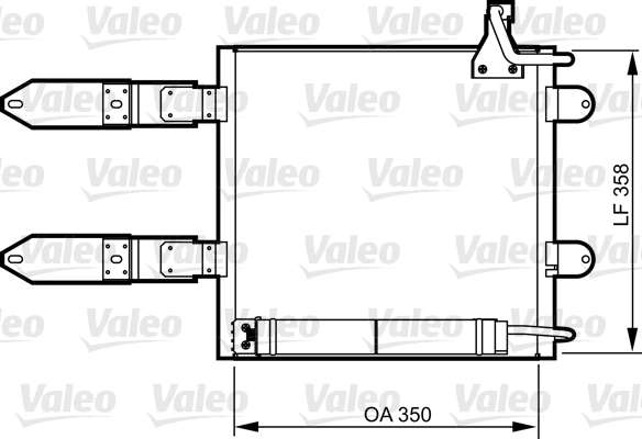 Condensator, climatizare 817247 VALEO