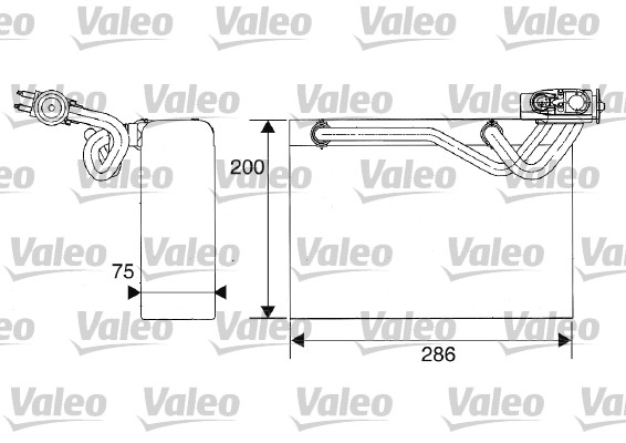 Evaporator, aer conditionat 817278 VALEO