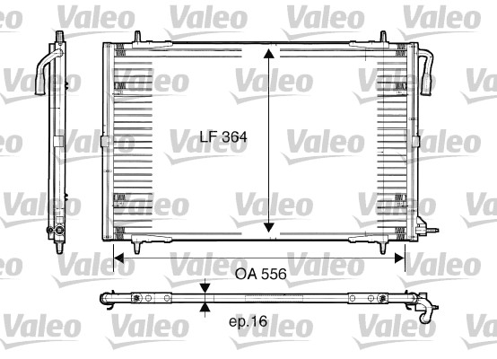 Condensator, climatizare 817283 VALEO