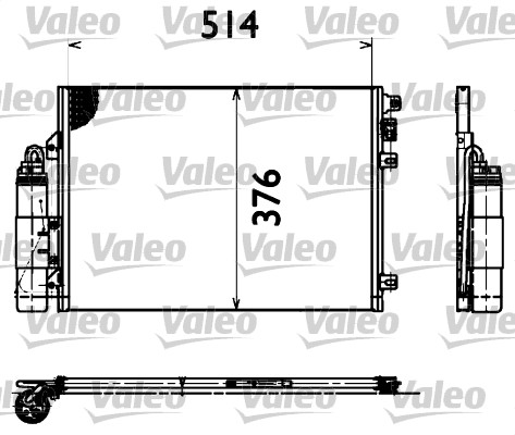 Condensator, climatizare 817428 VALEO