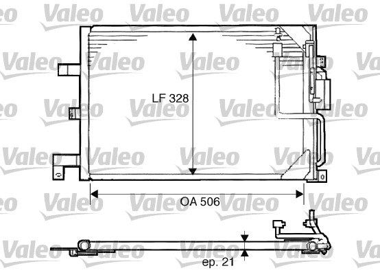 Condensator, climatizare 817507 VALEO