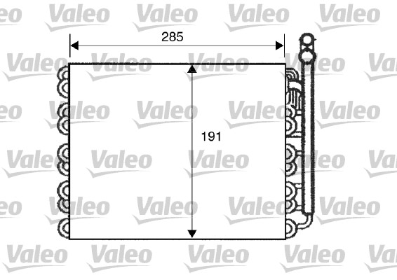 Evaporator, aer conditionat 817510 VALEO