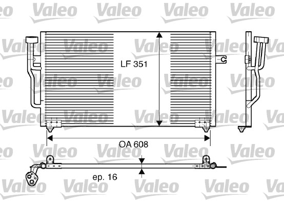 Condensator, climatizare 817559 VALEO