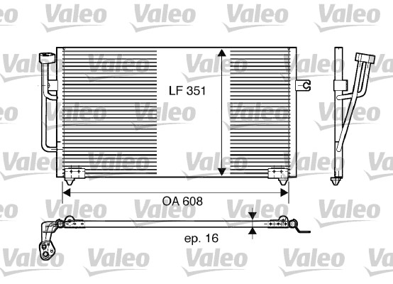 Condensator, climatizare 817560 VALEO