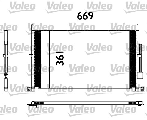 Condensator, climatizare 817567 VALEO